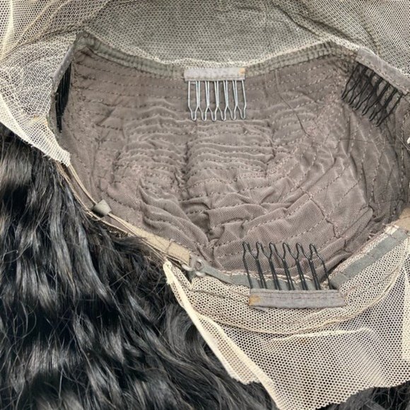 Short Bob Curly Human Hair Lace Front Wig - Picture 10 of 15